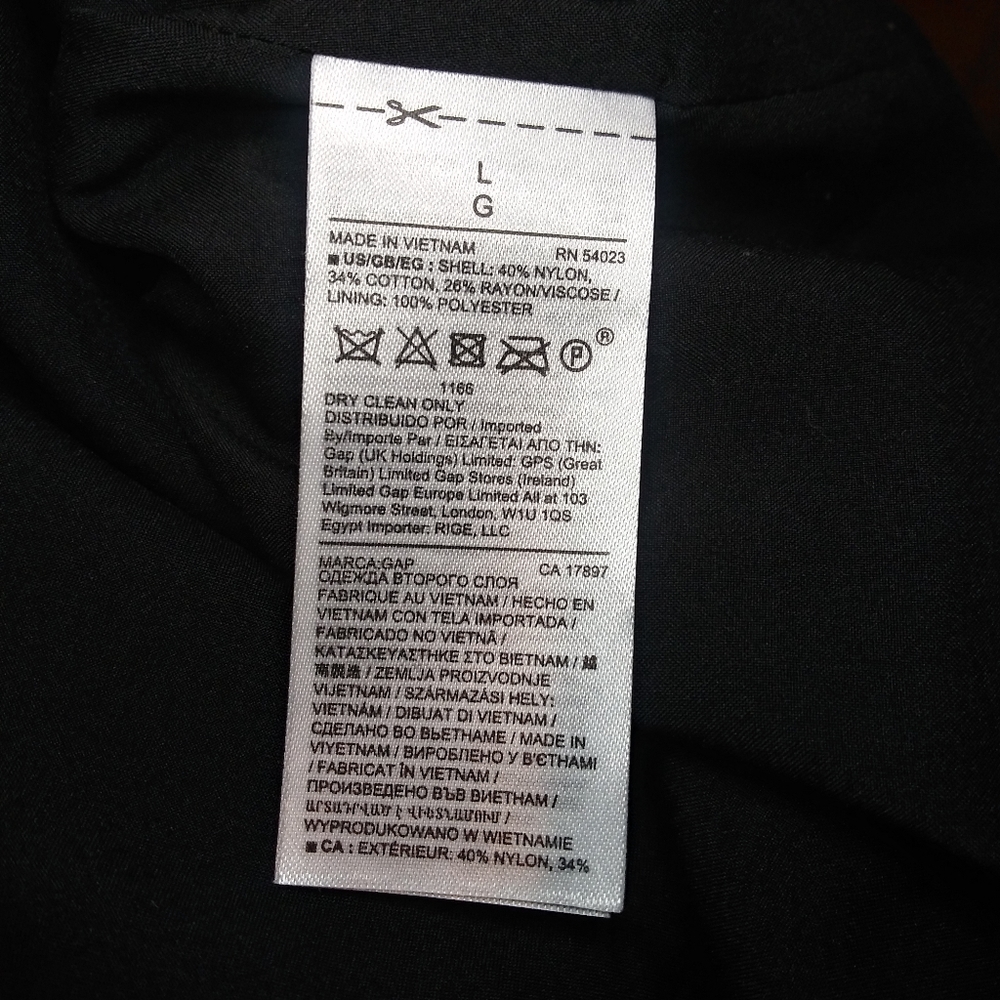 GAP Black Floral Lace Special Occasion Maternity Dress - Picture 11 of 13